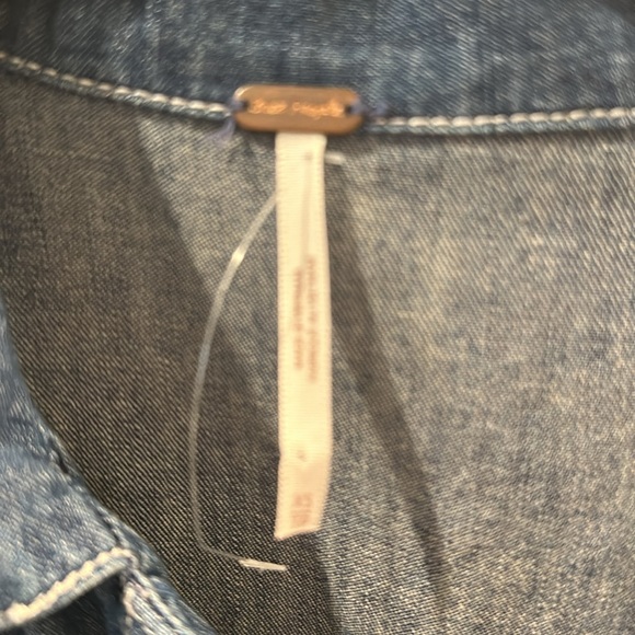 Free People Denim Dress XS - Picture 2 of 5